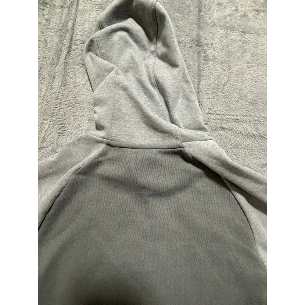 Nike M Gray‎ Therma-FIT Pullover Hoodie Womens Crewneck Swoosh Logo Athleisure